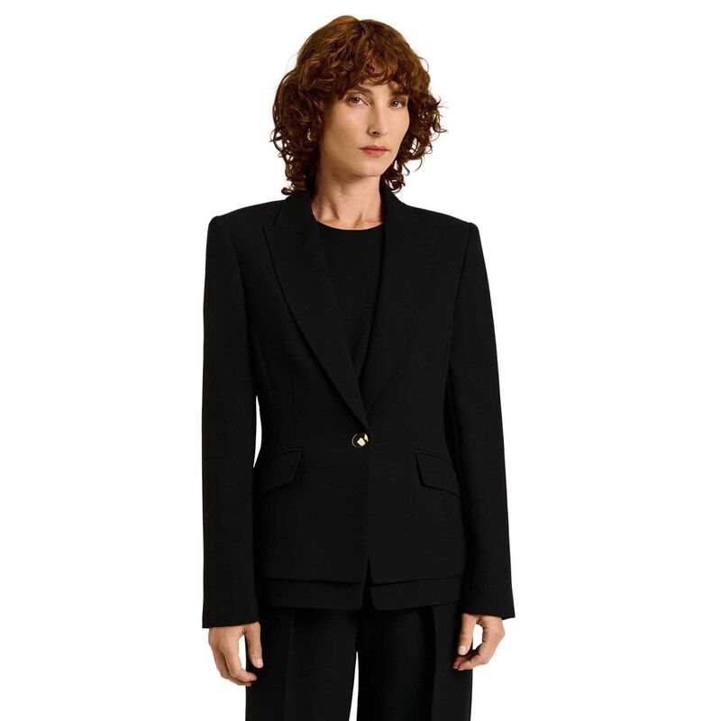 Veronika Maine Double Weave Single Breasted Blazer image number 0